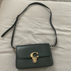 Forest Green Coach Handbag.